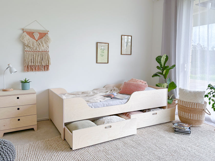 Modern bed PLY Magic of wood NZ