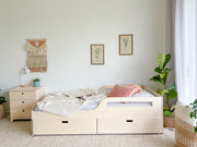 Modern bed with cutouts PLY