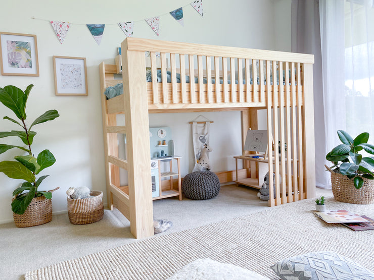 Scandinavia LOW loft bed PINE