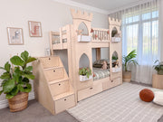 Castle Bunk Bed with Two Towers