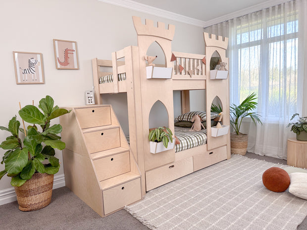 Castle Bunk Bed with Two Towers