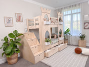 Castle Bunk Bed with Two Towers