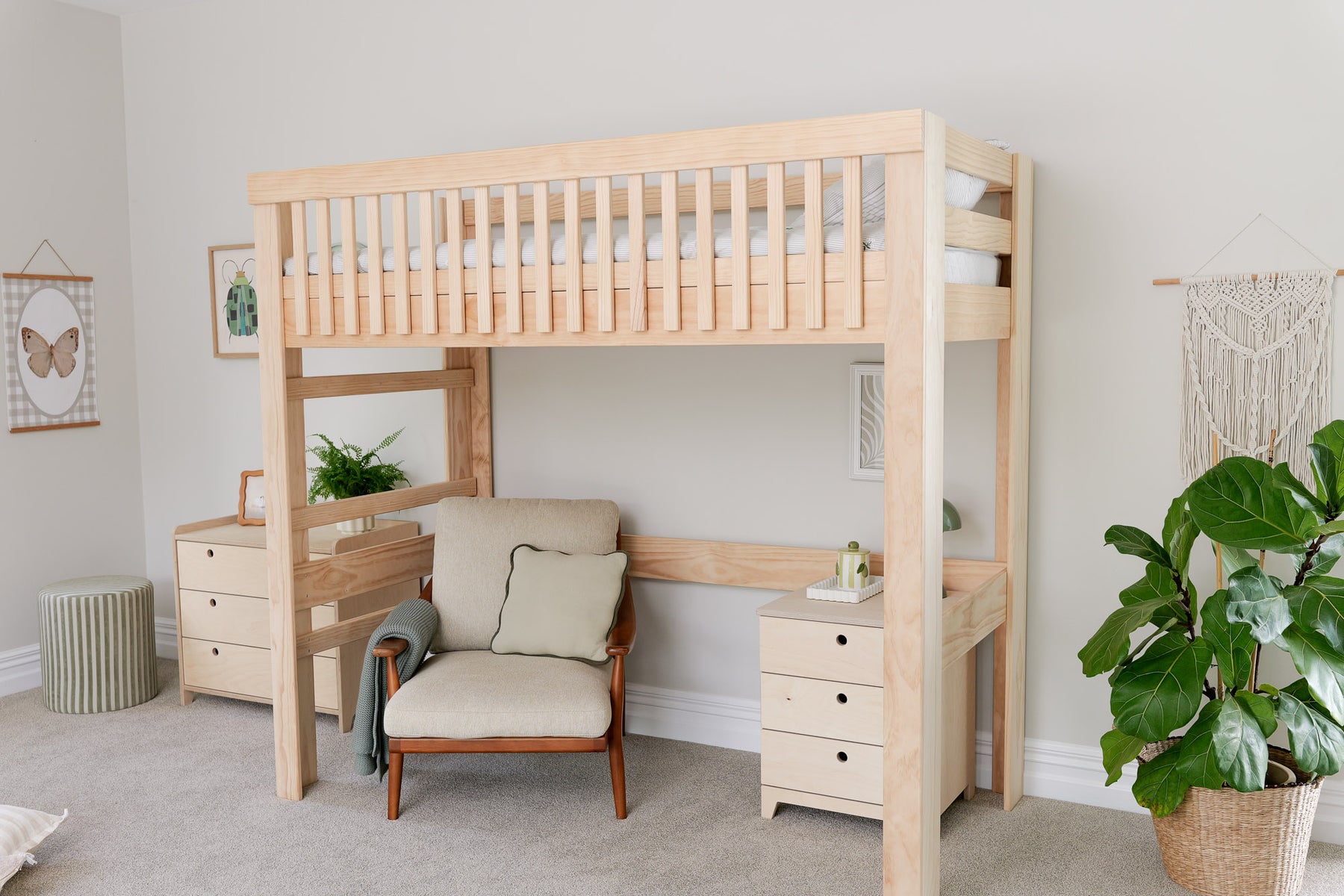 Loft beds PINE – Magic of wood NZ