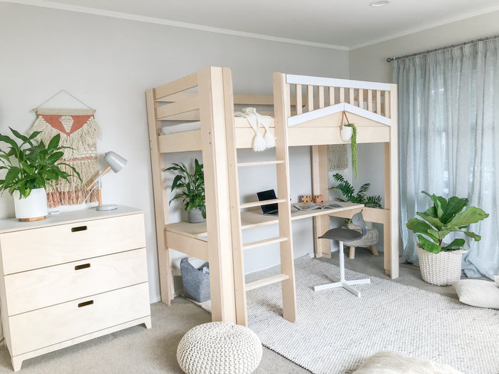 Cozy Loft bed with desk