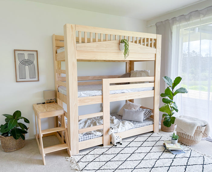 Cozy Triple vertical bunk bed PINE