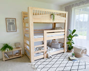 Cozy Triple vertical bunk bed PINE