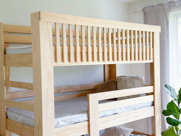 Scandi Triple vertical bunk bed PINE