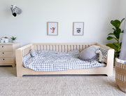 Floor bed with removable rail PLY