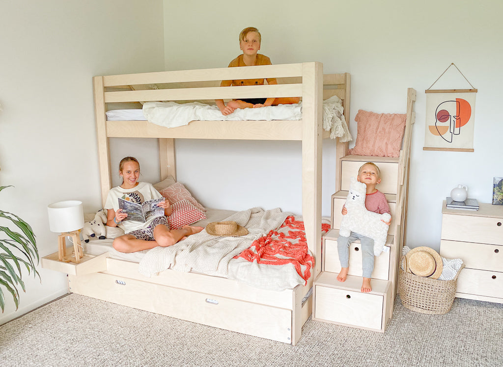 Bunk bed with bottom queen hotsell