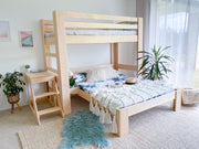 Family Classic T-shaped bunk bed PINE