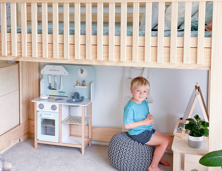 Scandi LOW loft bed PINE