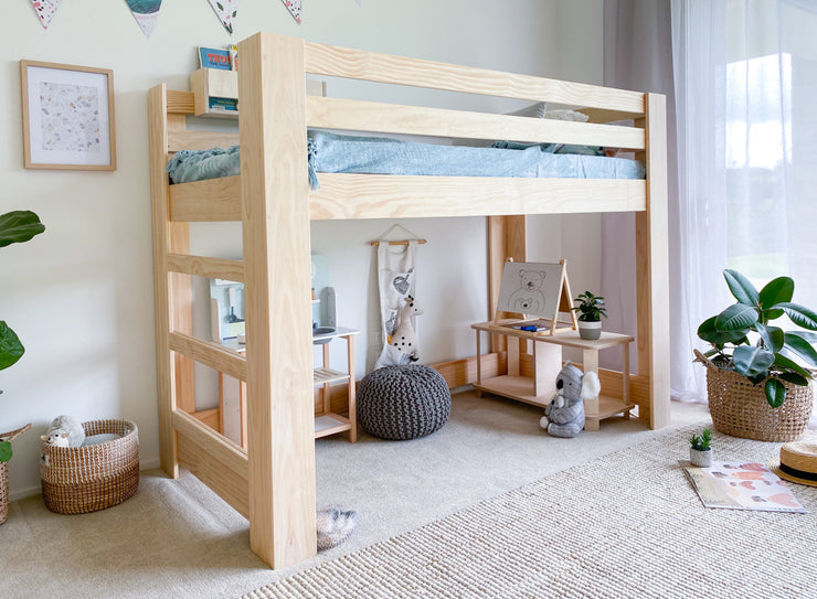 Classic LOW loft bed PINE