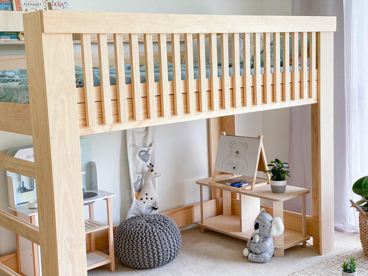 Scandi LOW loft bed PINE