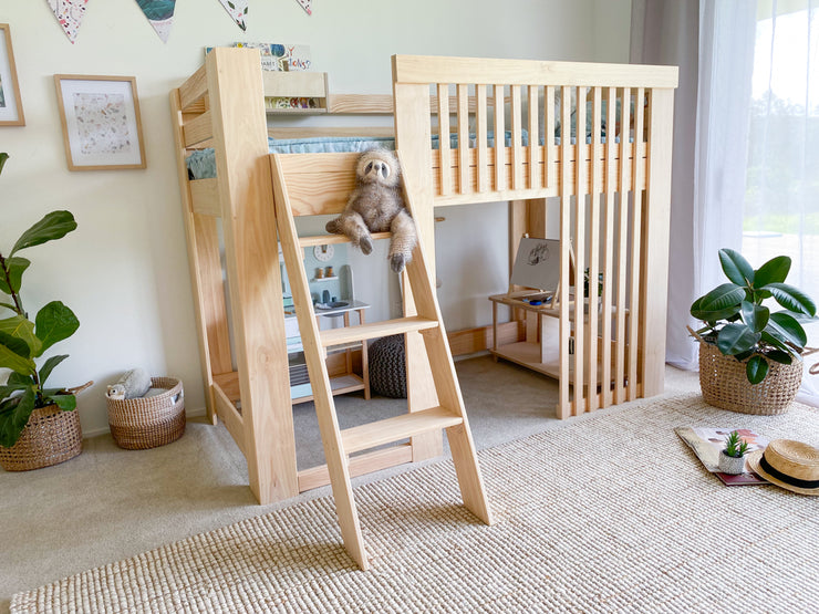 Scandinavia LOW loft bed PINE