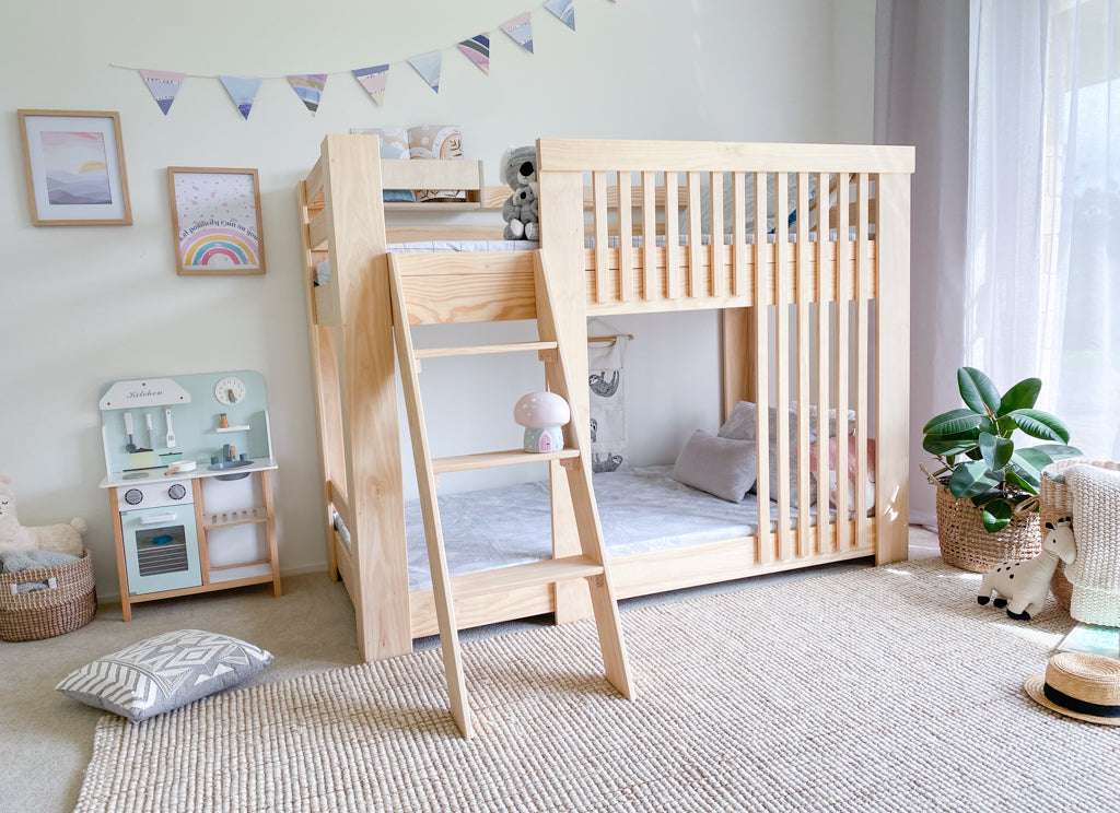 Scandinavia LOW bunk bed PINE Magic of wood NZ