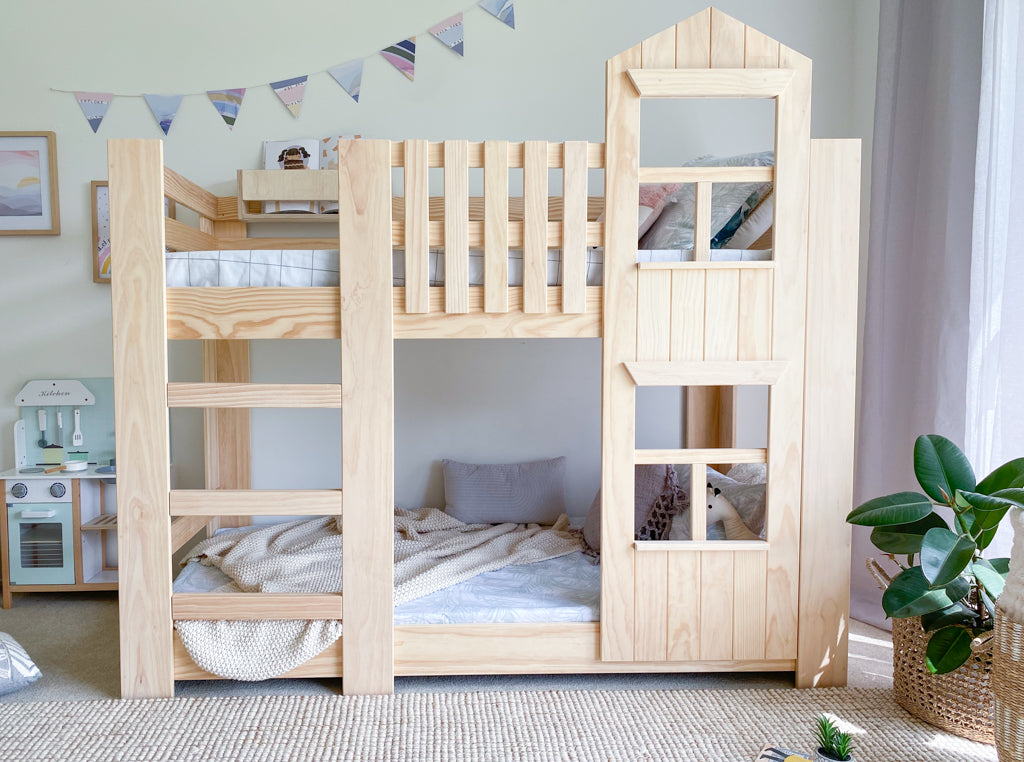 Country LOW bunk bed PINE Magic of wood NZ