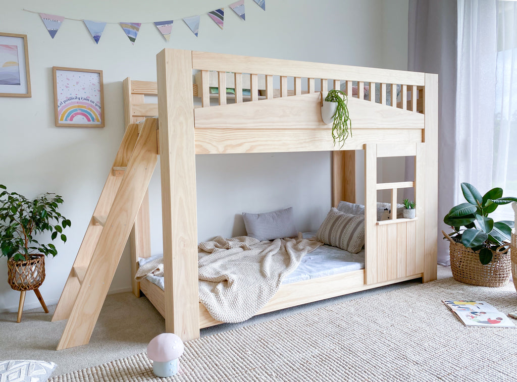 Tree House LOW bunk bed PINE Magic of wood NZ
