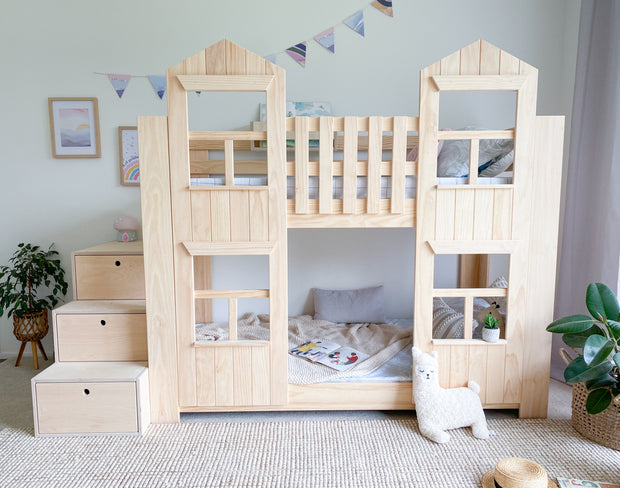 Townhouse LOW bunk bed PINE