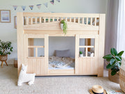 Cottage LOW bunk bed PINE