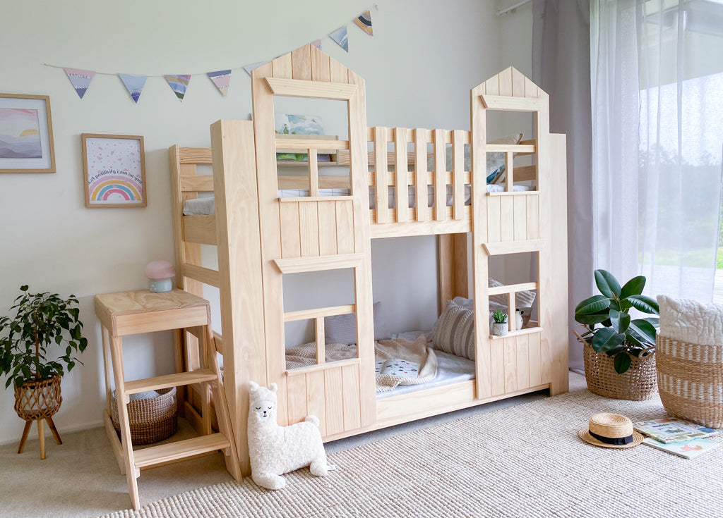 Townhouse LOW bunk bed PINE Magic of wood NZ