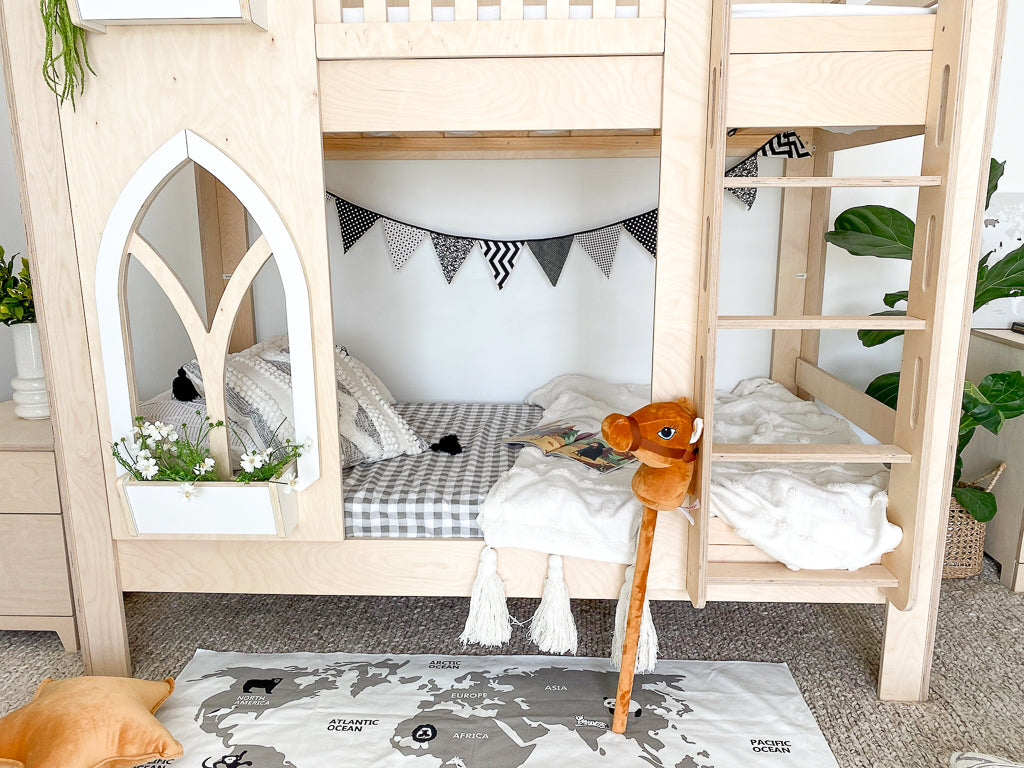 Castle One Tower bunk bed – Magic of wood NZ