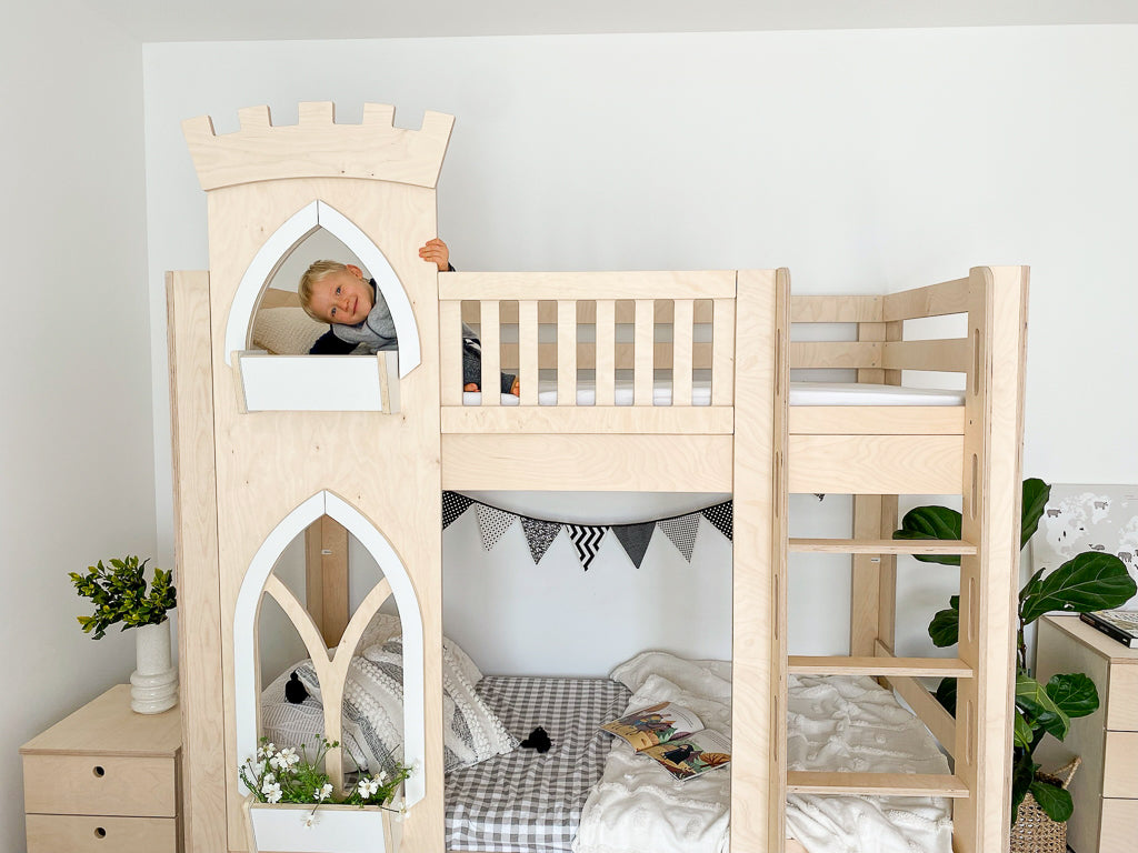 Castle One Tower bunk bed – Magic of wood NZ