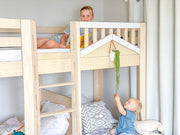 Cozy L-shaped Triple bunk bed