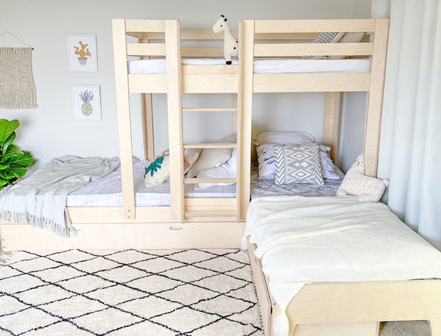 Classic L-shaped Triple bunk bed